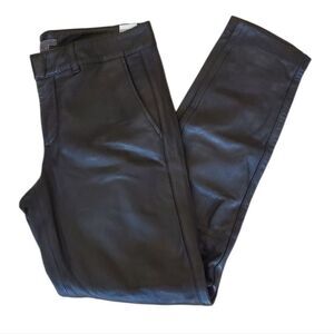 VINCE Genuine Leather Womens Pants Size 4 Skinny Moto Jeans Goth Biker Gothic